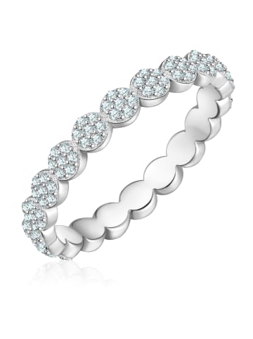 Glanzstücke München Ring aus Sterling Silber mit Zirkonia in silber