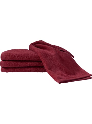 Erwin Müller Gästetuch 4er-Pack Ludwigsburg in weinrot