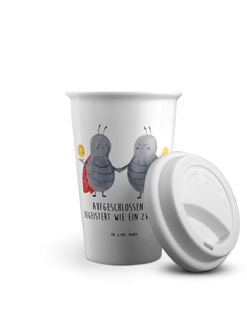 Mr. & Mrs. Panda keramik kaffeebecher Sternzeichen Zwilling mit ... in Weiß