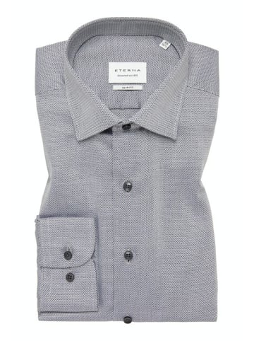 Eterna Langarm Business Hemd für Herren in grau