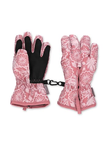 Sterntaler Fingerhandschuh Blumen in rosa