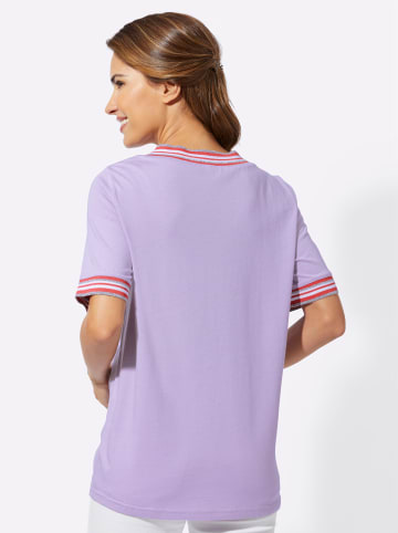 Sieh an! Kurzarmshirt in flieder-grapefruit