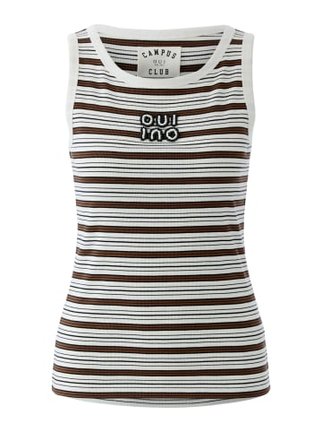 Oui Tank Top in brown black