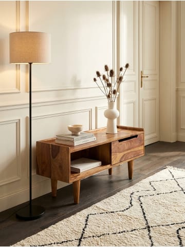 KADIMA DESIGN Lowboard Massivholz 95x44x34 cm TV-Kommode mit Schiebetür,