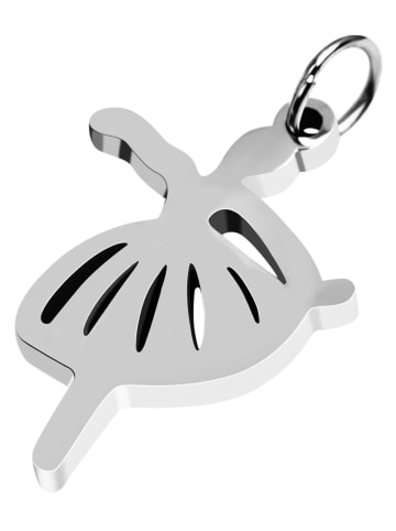 Adeliás Damen Anhänger aus Edelstahl in silber