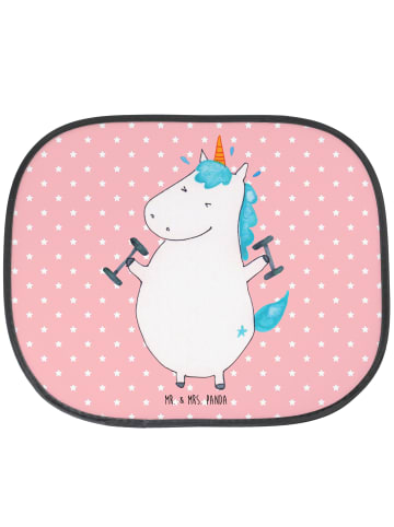 Mr. & Mrs. Panda sonnenschutz fenster Einhorn Fitness ohne Spruch in Rot Pastell