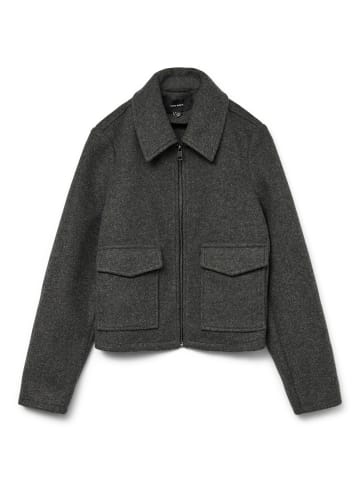Vero Moda Mantel in Dark Grey Melange