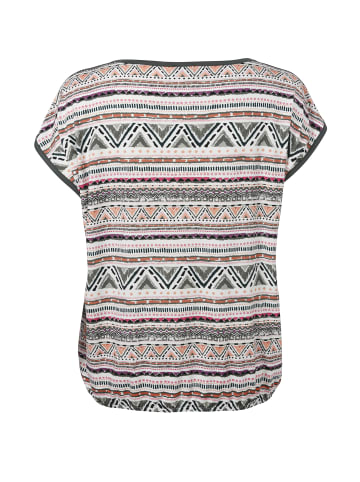 VIA APPIA DUE  Shirt T-Shirt mit Paspeln in ecru multicolor