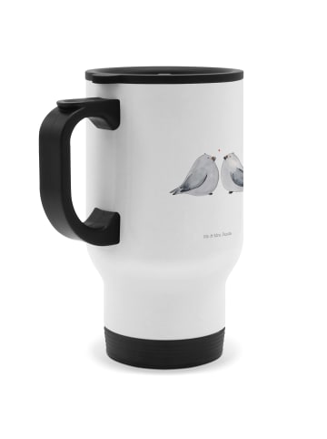 Mr. & Mrs. Panda thermosbecher Turteltauben Liebe ohne Spruch in Weiß
