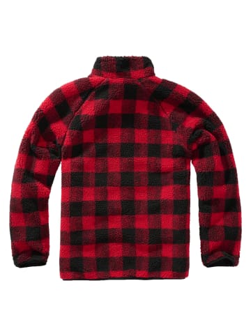 Brandit Brandit Zip-Kapuzenpullover in red/black