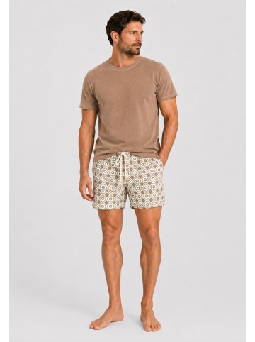 Gassa d’Amante Badeshorts & T-Shirt (2tlg. Set) Trani in Grau-Braun