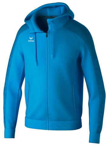 erima Kinder Trainingsjacke Mit Kapuze in curacao/mykonos