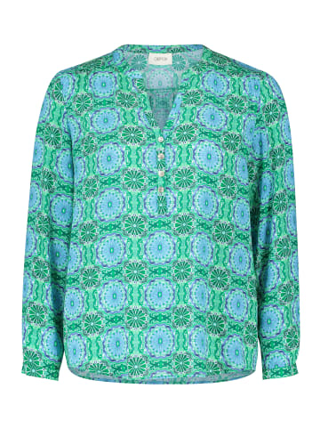 CARTOON Casual-Bluse mit Muster in Green/Blue