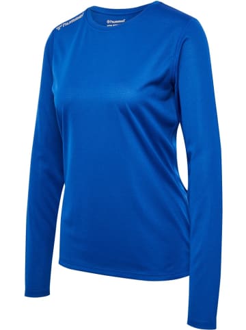 Hummel Shirt "Hmlrun Jersey L/S Woman" in Blau