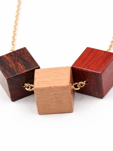 collezione alessandro Kurze Kette " Shari " in braun