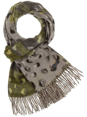 Fraas Schal in grau gelb - 0002