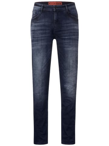 Street One Jeans in dark blue random wash