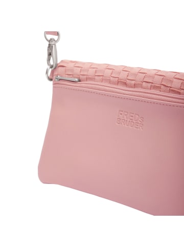 FREDs BRUDER Weave Harmony Clutch Tasche Leder 22 cm blush