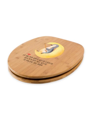 Mr. & Mrs. Panda klo deckel Pinguin Mond mit Spruch in Braun