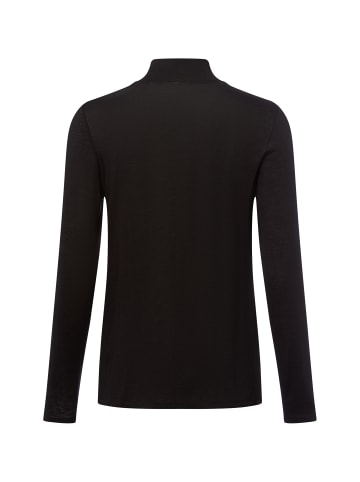 comma Langarmshirt in schwarz
