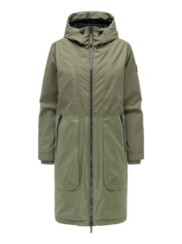 Navahoo Langmantel Edelumhang 14 in Olive Leaf