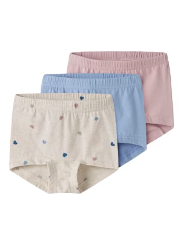 name it 3er Pack Hipster Höschen NMFTIGHTS 3P PEYOTE HEARTS in peyote melange