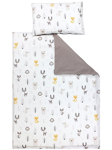 TupTam Kinder Bettwäsche 2-Teilig in grau/beige