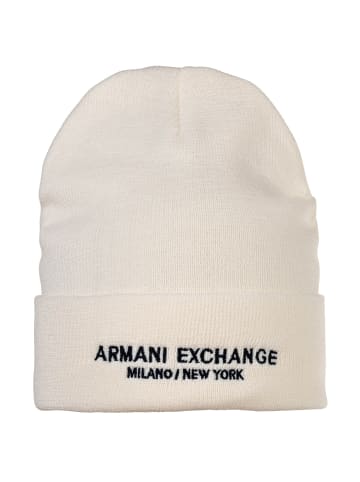 Armani Exchange Mütze in Weiß