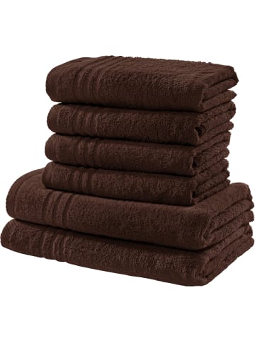 REDBEST Frottier Frottier-Set uni 6-tlg. New York in braun