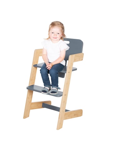 roba Babyhochstuhl 'Nature Up' - Mitwachsend - 3-Punkt-Gurt - Natur / Anthrazit