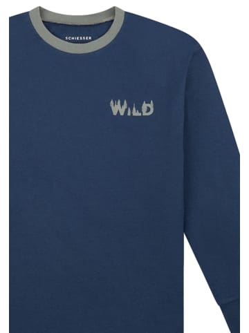 Schiesser Schlafanzug Comfort Cotton in Salbei