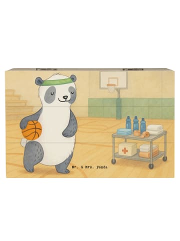 Mr. & Mrs. Panda Box Panda Basketball Design ohne Spruch in Weiß