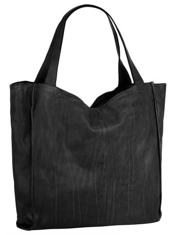 Samantha Look Shopper echt Leder in schwarz