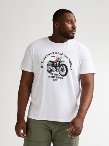 Petrol Industries Plus Size T-Shirt mit Print Geyser in Weiß