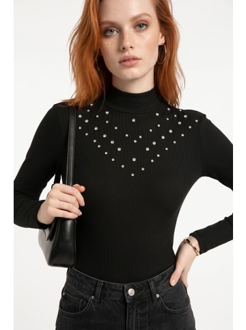 Alexa Dash Blouse in Schwarz