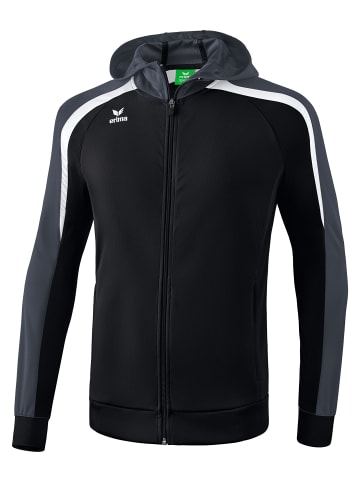 erima Liga 2.0 Trainingsjacke mit Kapuze in schwarz/weiss/dunkelgrau