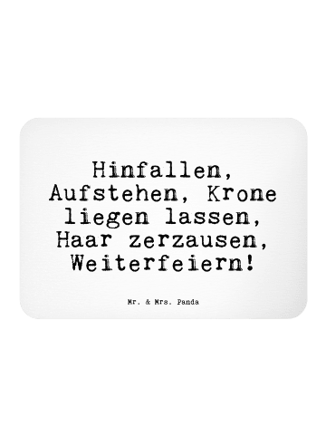 Mr. & Mrs. Panda Magnet Hinfallen, Aufstehen, Krone liegen... mi... in Weiß