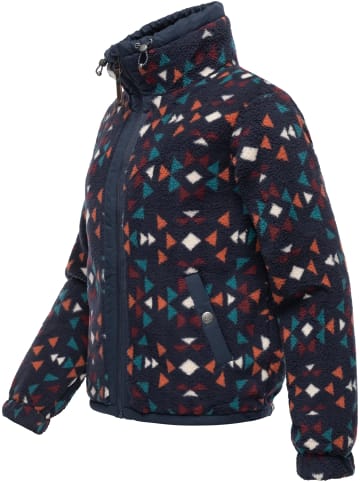 ragwear Sweatjacke Nordicka Aztec in Navy