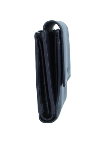 Esquire Viktoria Geldbörse RFID Leder 12 cm navy