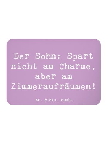 Mr. & Mrs. Panda magnet Spruch Sohn Charme mit Spruch in Lavendeltraum