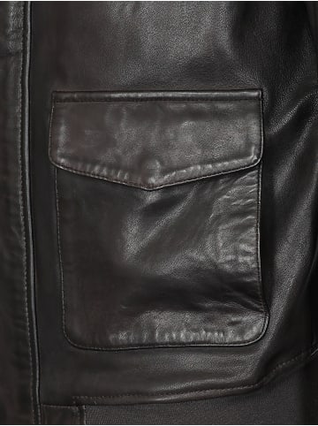 TOP GUN Lederjacke TG2023003 in braun