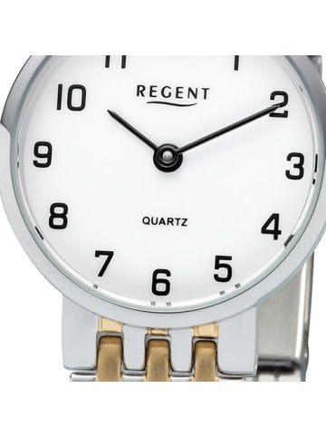 Regent Analog-Armbanduhr Regent Metallarmband silber, gold klein (ca. 24mm)