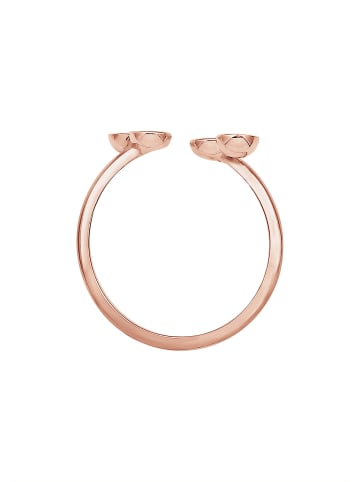 Elli Ring 925 Sterling Silber Geo, Kreis in Rosegold