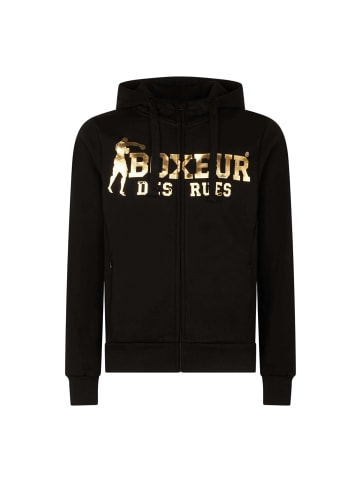 Boxeur des Rues Sweatjacke Hooded Full Zip in Black-Gold