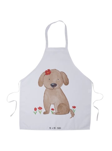 Mr. & Mrs. Panda Koch Schürze Hund Dame ohne Spruch in Weiß