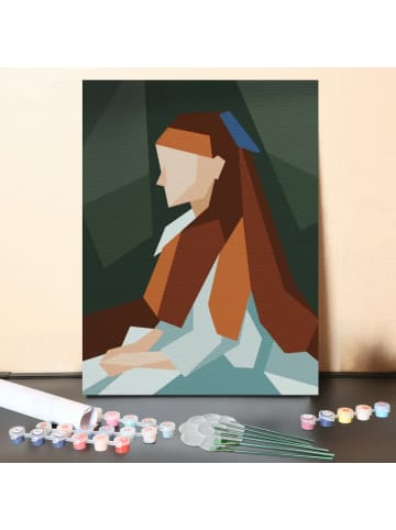 ARTNANAS DIY Malen nach Zahlen Set-"Abstrakte Dame" 