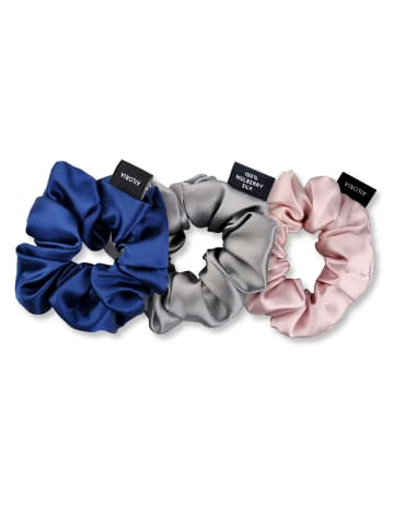 Ailoria DOUX set 3 scrunchies m aus seide in Multicolour