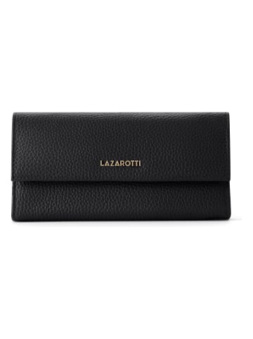 Lazarotti Bologna Leather Geldbörse Leder 19 cm in black