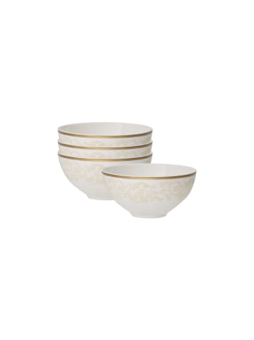 Villeroy & Boch 4er Set Schälchen Ivoire ø 11 cm in weiß-gold