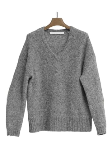 HERZEN’S ANGELEGENHEIT Pullover in dunkelgrau